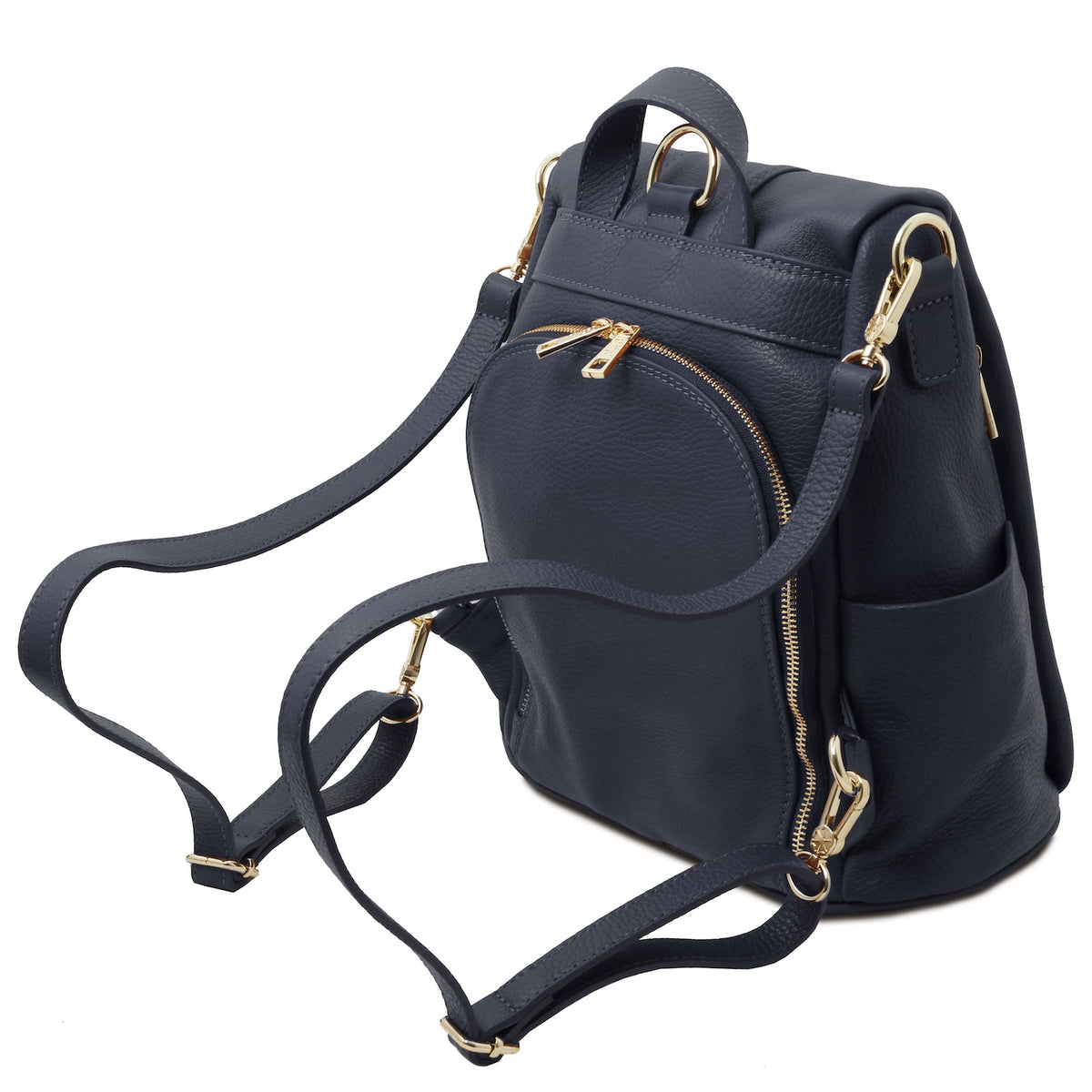 TL Bag - Weicher Lederrucksack - wandelbare 2-in-1 Rucksack-Schultertasche