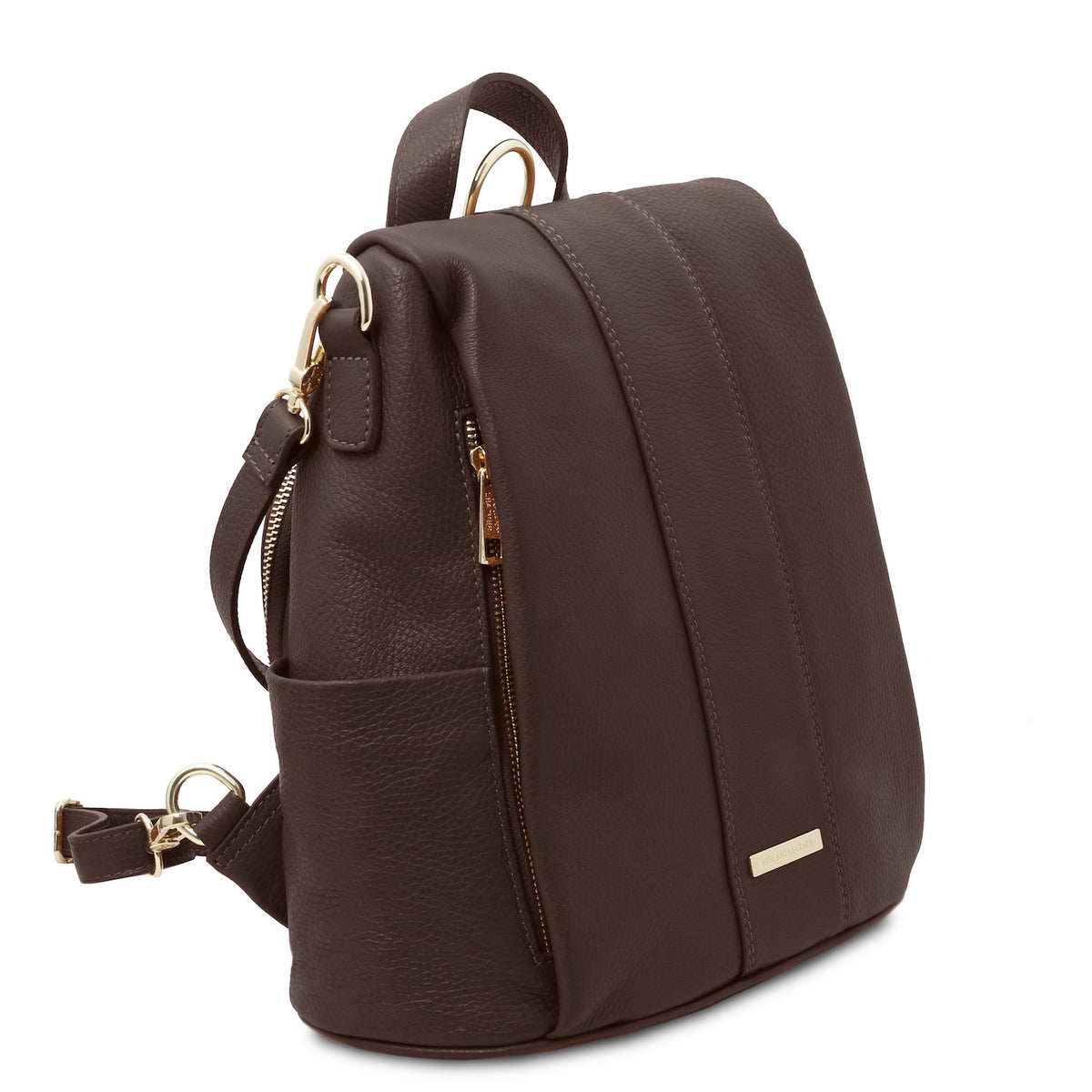 TL Bag - Weicher Lederrucksack - wandelbare 2-in-1 Rucksack-Schultertasche