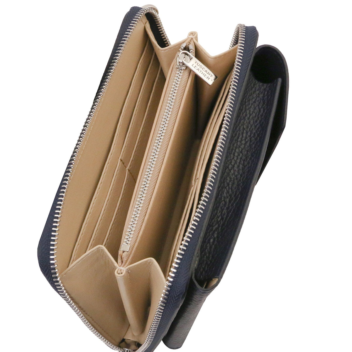 TL Bag - Portafoglio in pelle con tracolla - porta telefono