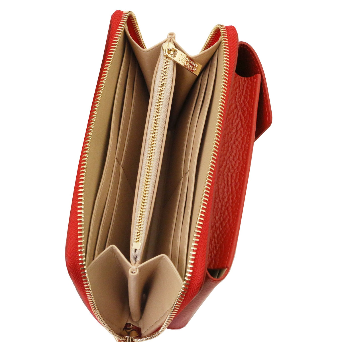 TL Bag - Portafoglio in pelle con tracolla - porta telefono