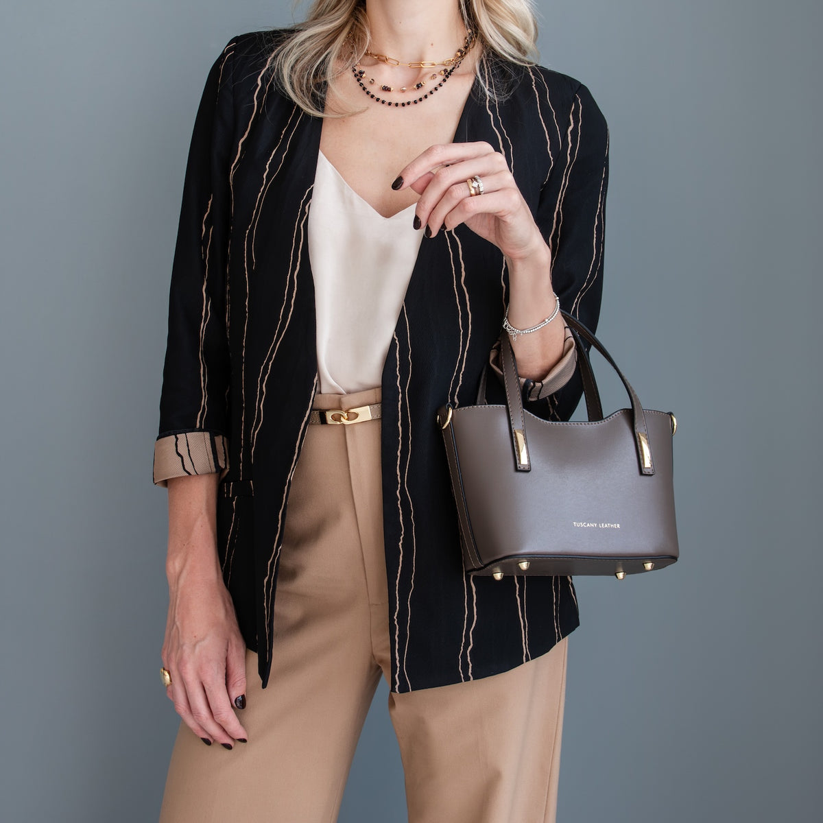 Olimpia - Leather tote - Small size - TL142686