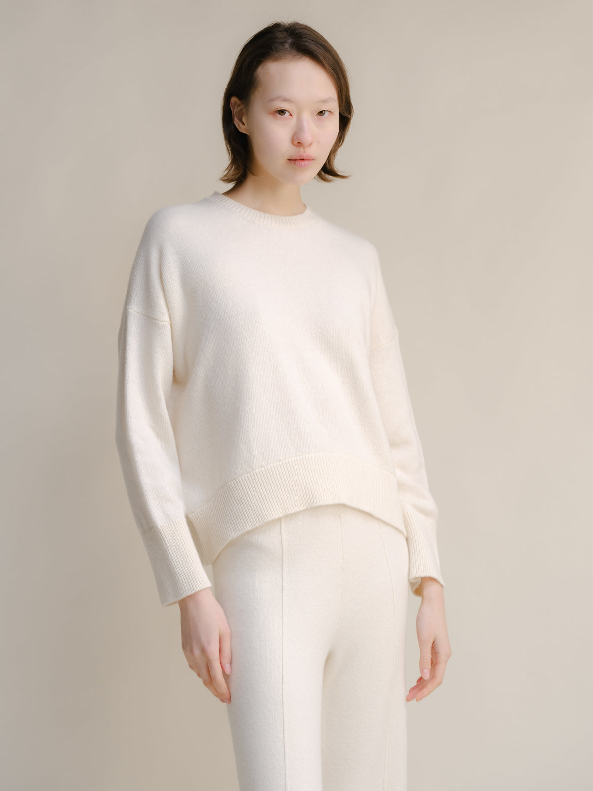 Cashmere Blend Crewneck Sweater