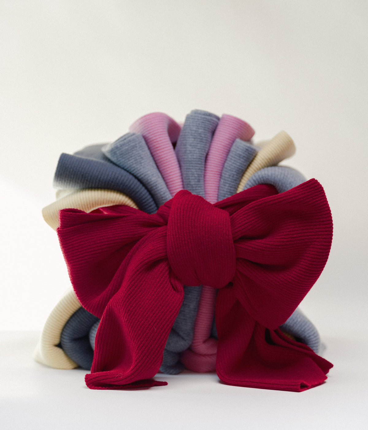 Sciarpa maxi a coste in puro cashmere