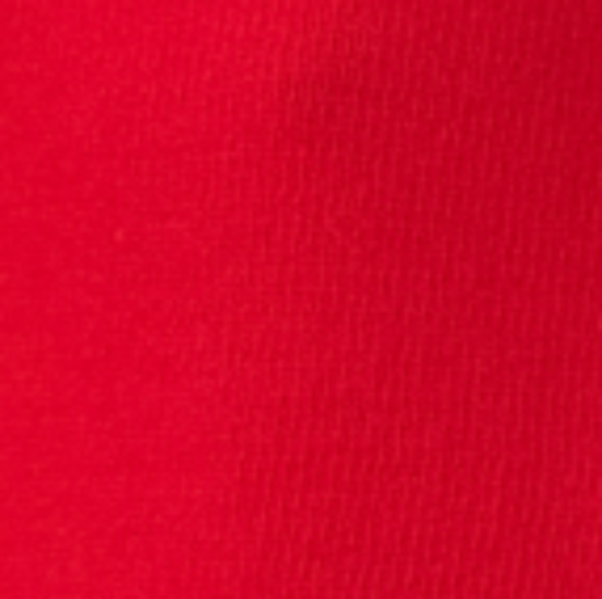Close-up of bright red ribbed knit fabric swatch