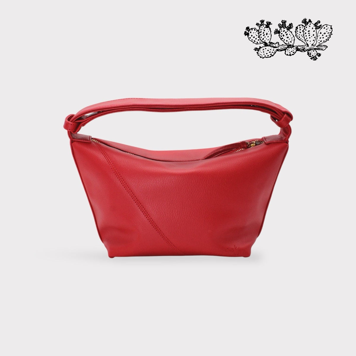 Sac bandoulière Evy - Cuir de cactus vegan - Rouge