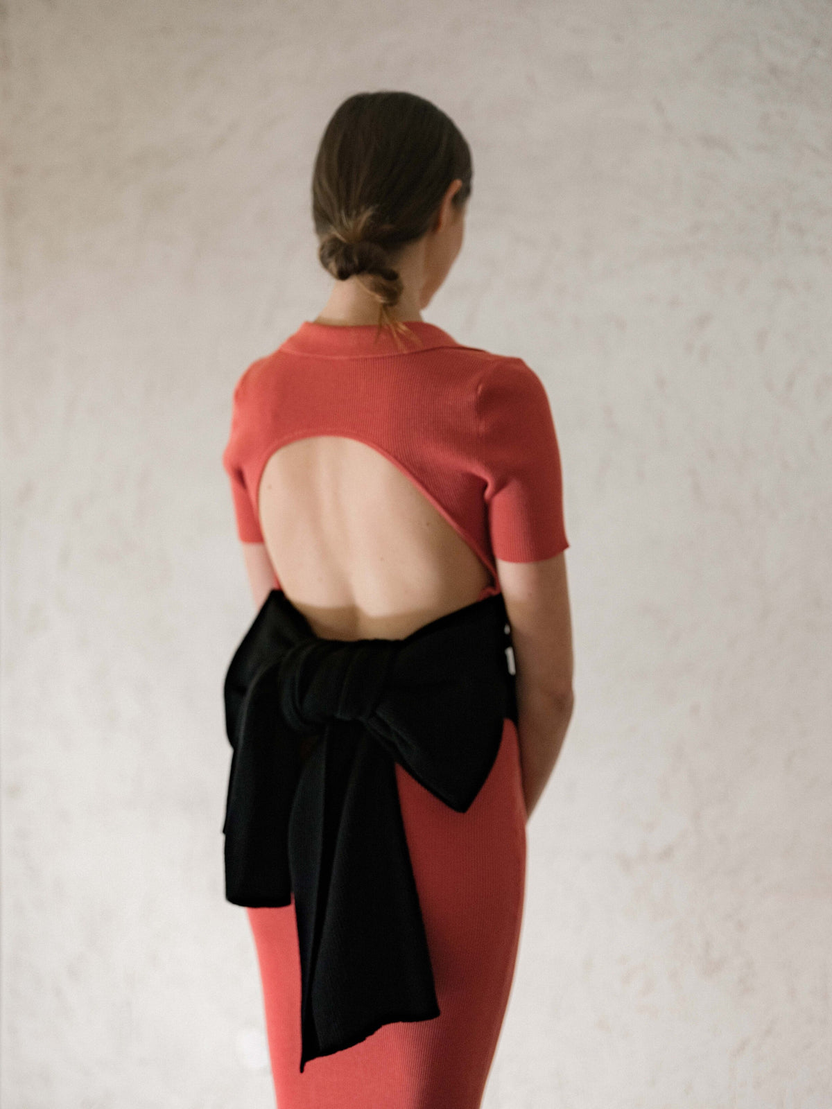 Sciarpa maxi a coste in puro cashmere