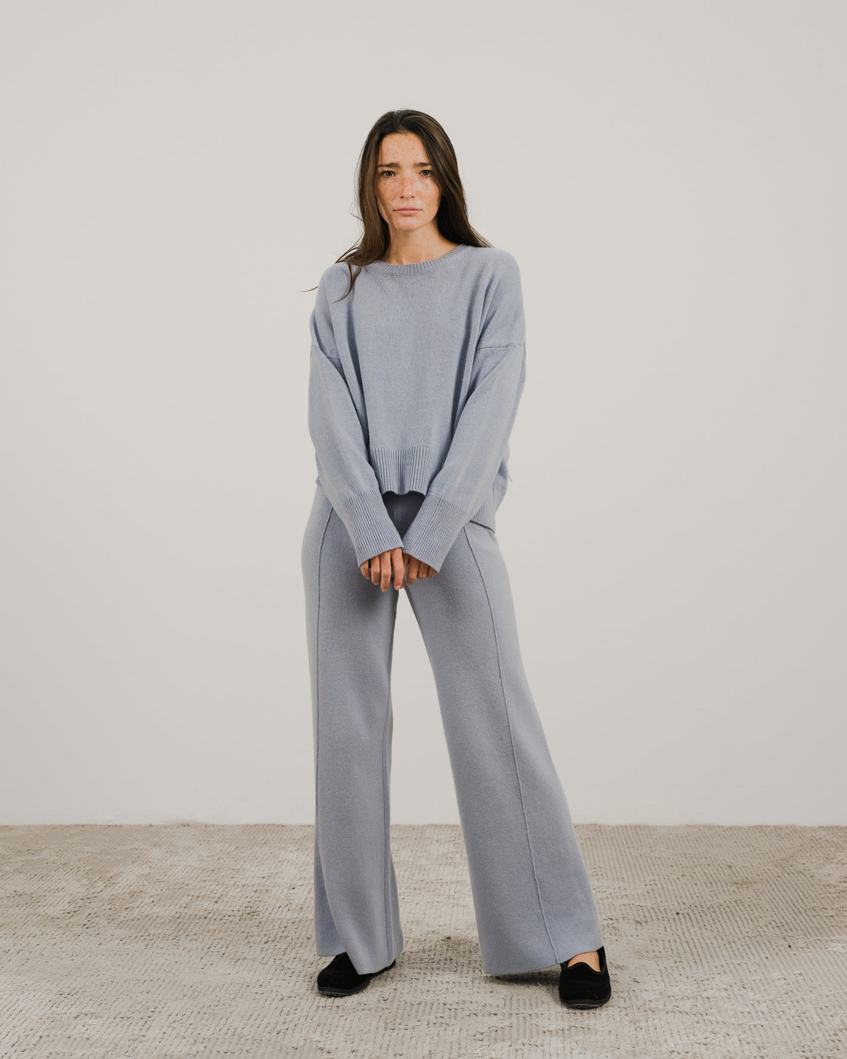 Cashmere Blend Crewneck Sweater