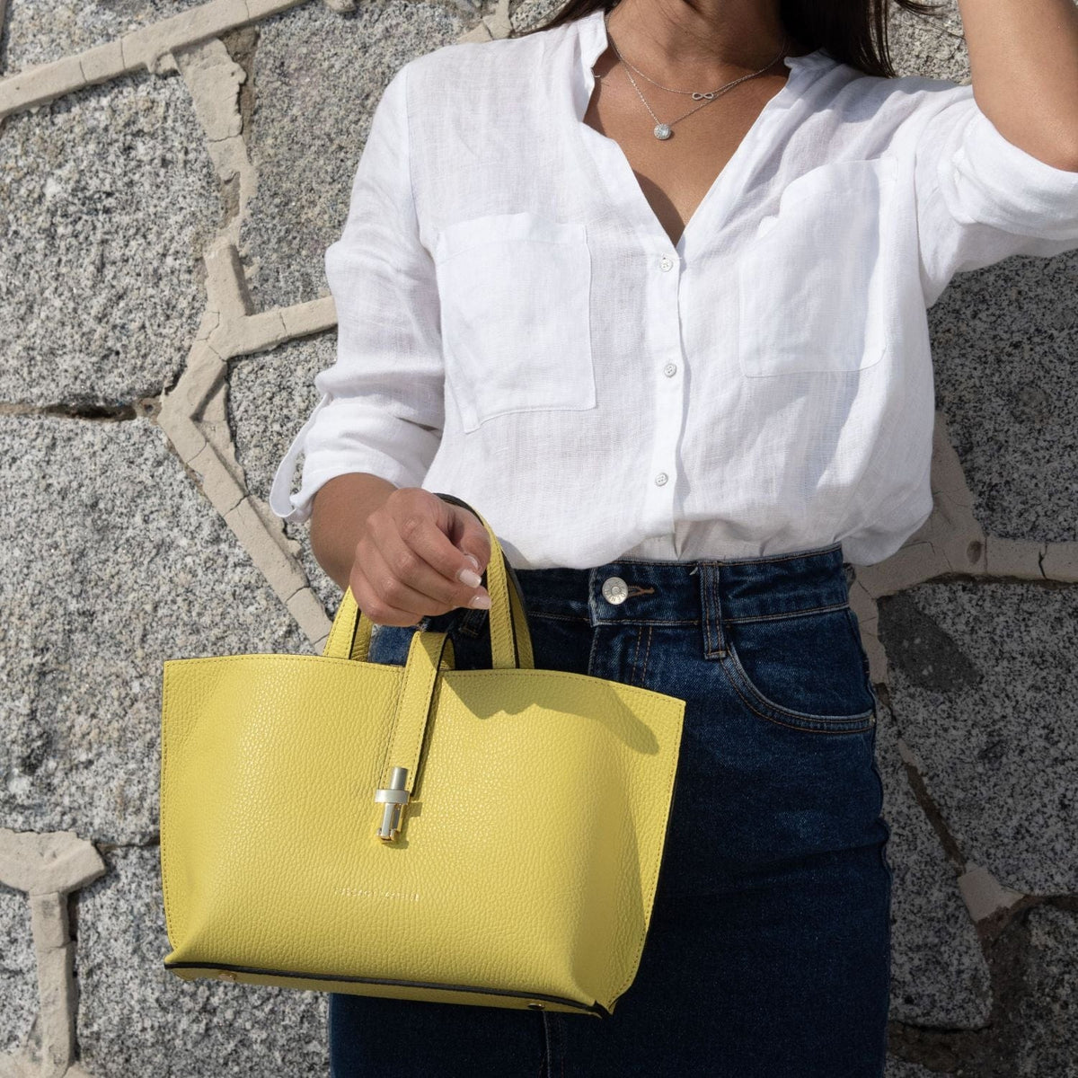 Leren handtassen Agatha - Women's leather tote purse | TL142456 San Rocco Italia