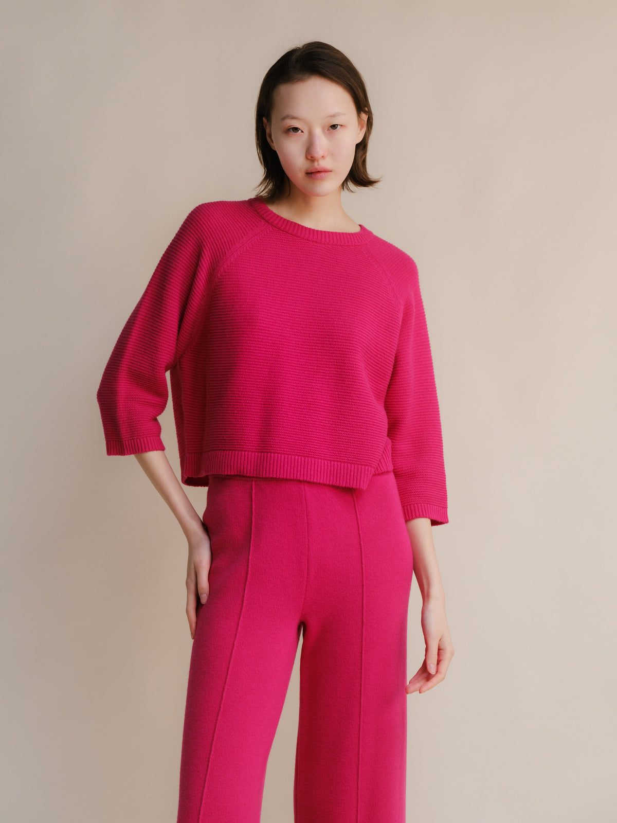Prendas de punto Bubble / S Cashmere Mix Cropped 3/4 Sleeve Pullover San Rocco Italia