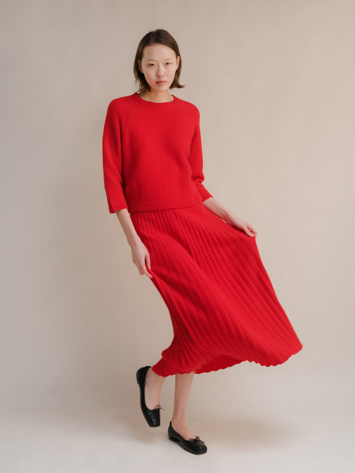 Prendas de punto Cashmere Mix Cropped 3/4 Sleeve Pullover San Rocco Italia