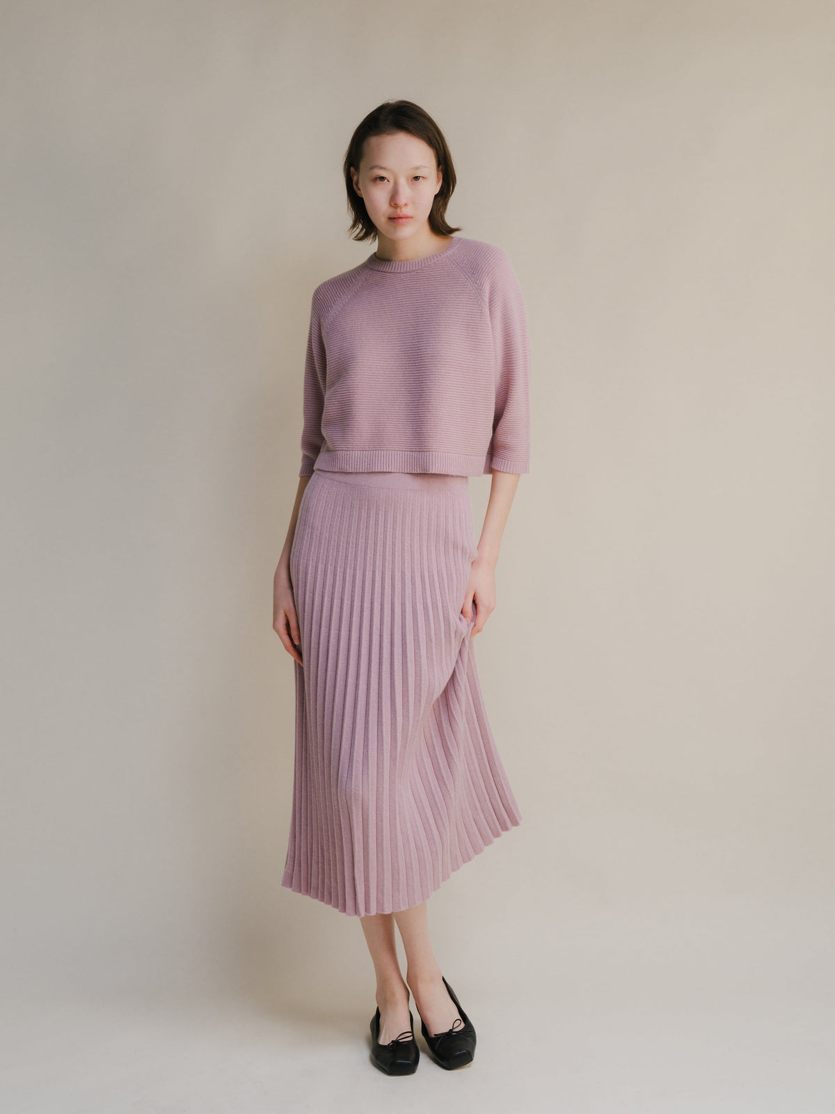 Prendas de punto Cashmere Mix Cropped 3/4 Sleeve Pullover San Rocco Italia