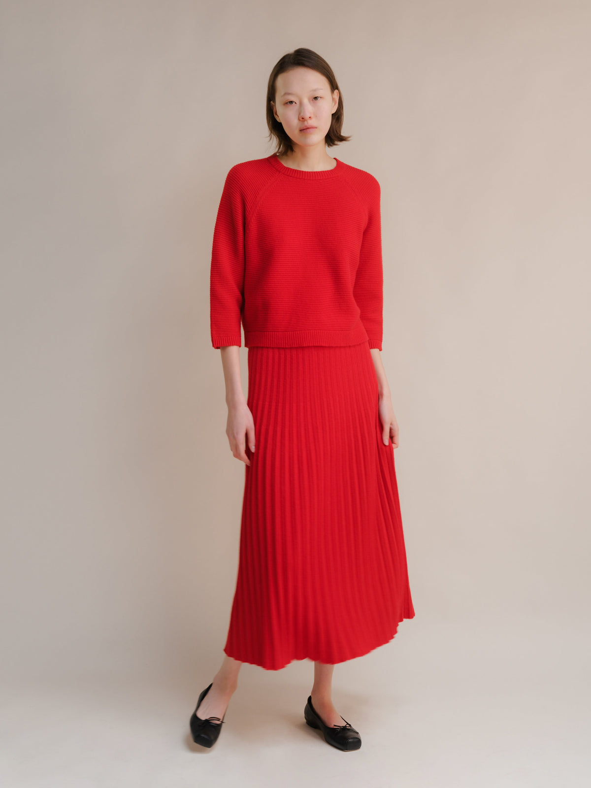 Prendas de punto Cashmere Mix Cropped 3/4 Sleeve Pullover San Rocco Italia