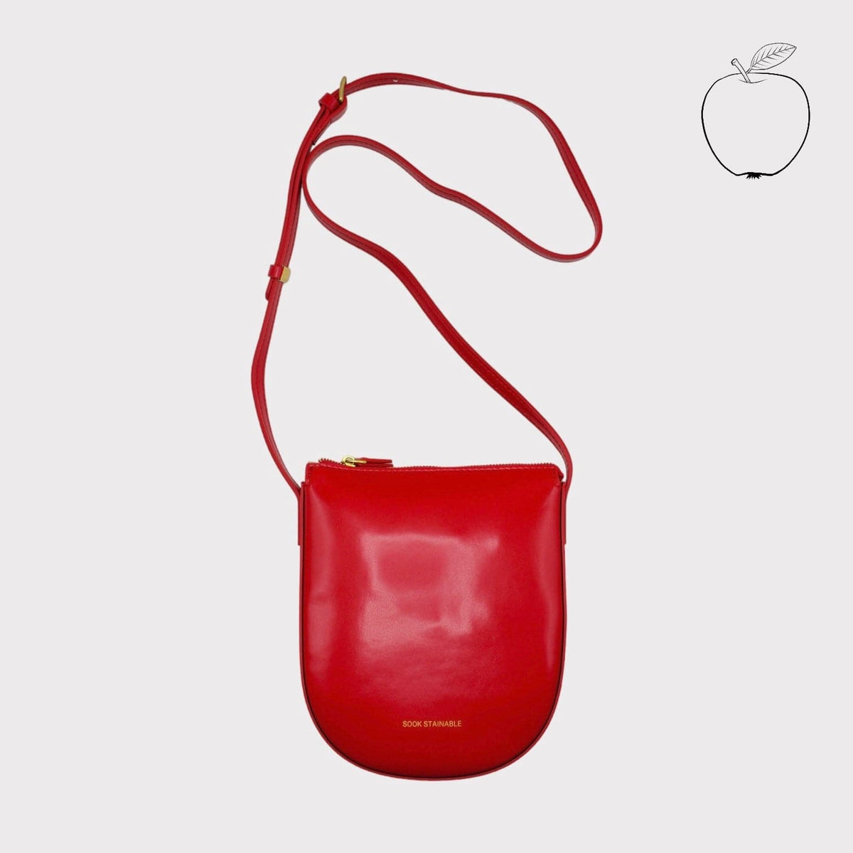 Handbag & Wallet Accessoires Eva - Apple Leather Crossbody Bag - Rot San Rocco Italia