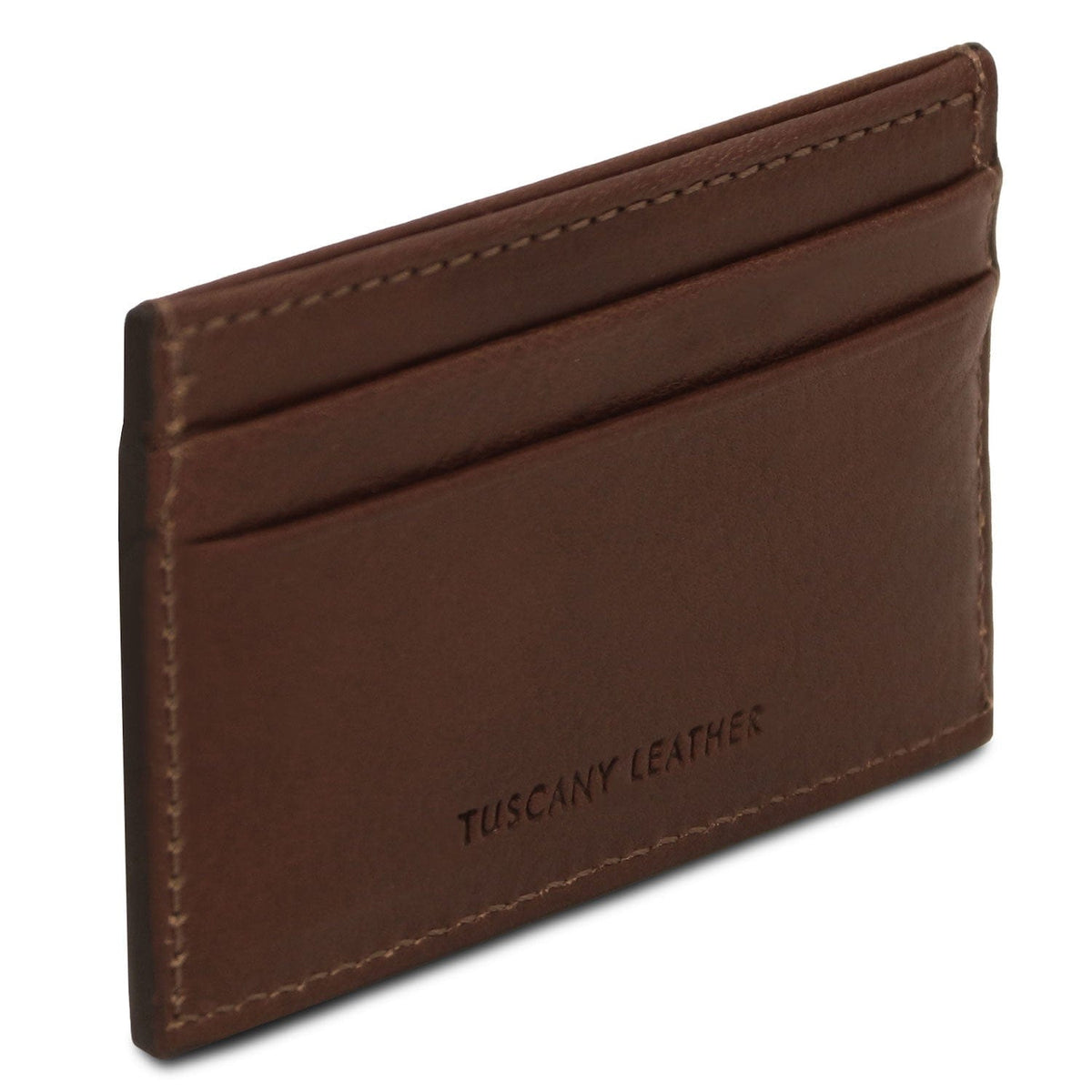 Men leather accessories Leather card holder - 4 cards in smooth, full-grain leather | TL142473 San Rocco Italia