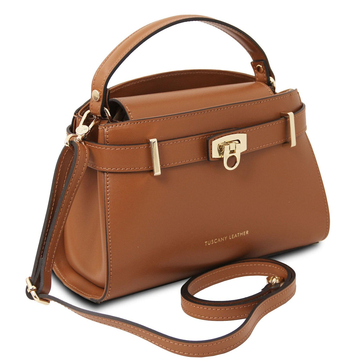 Malas em pele Maisy - Leather top handle bag in smooth leather | TL142459 San Rocco Italia