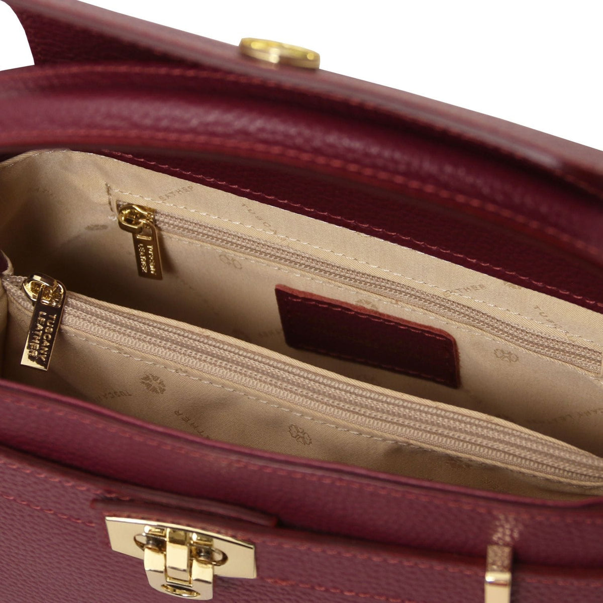 Malas em pele Maisy - Leather top handle bag - Medium size | TL142455 San Rocco Italia