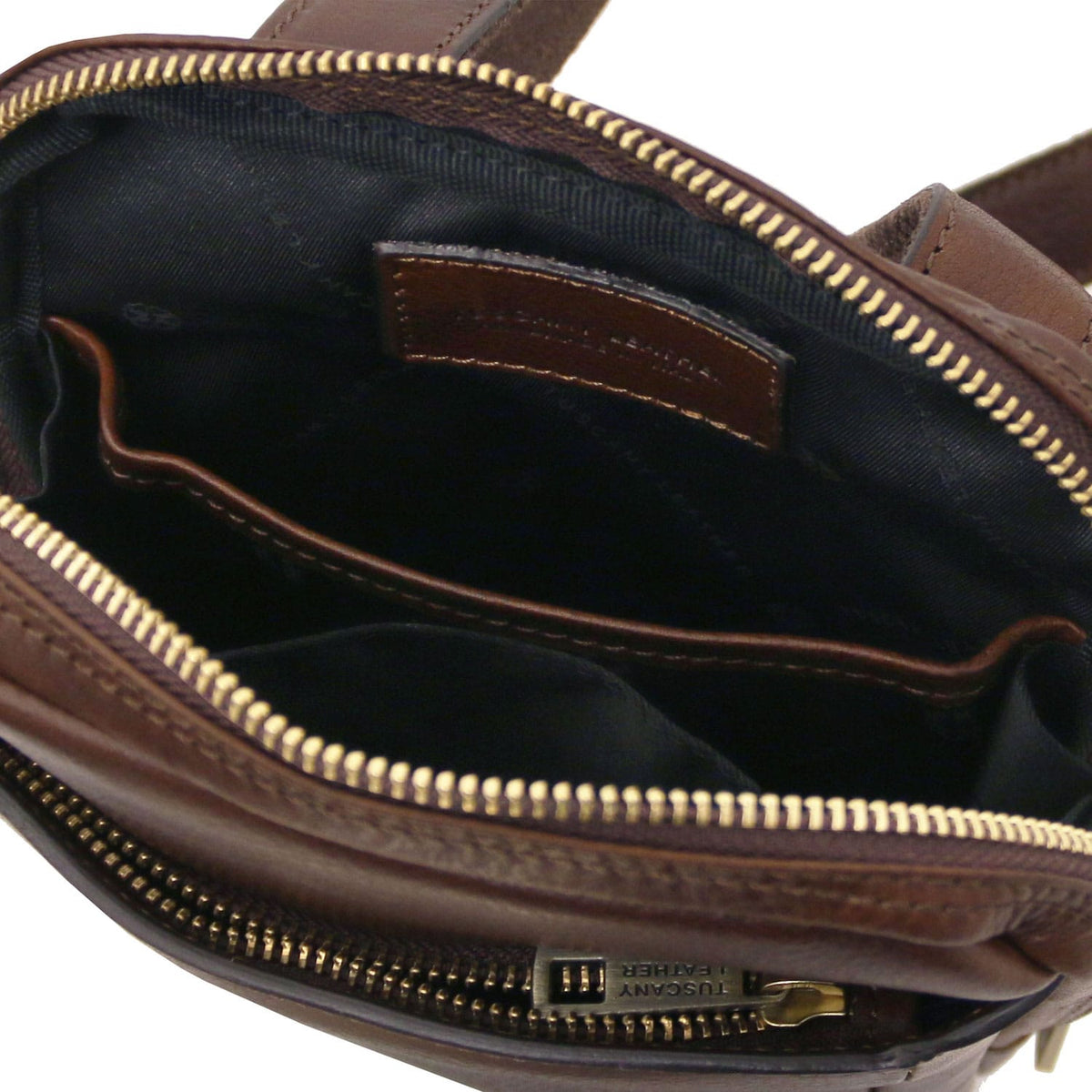 Malas de homem em pele Mark - Mala a tiracolo em pele mate | TL142428 San Rocco Italia