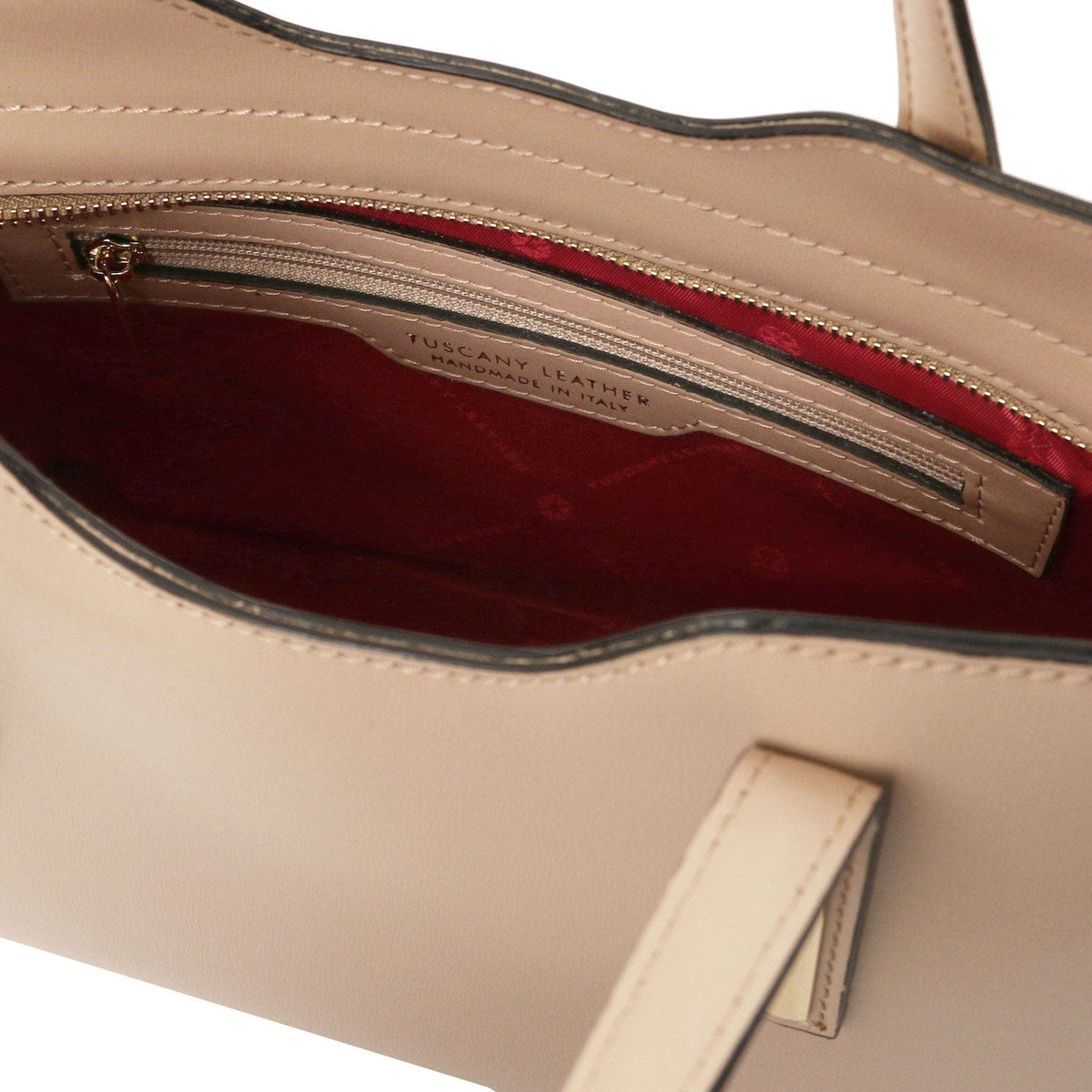 Leather handbags Olimpia - Italian leather tote - Small size | TL141521 San Rocco Italia