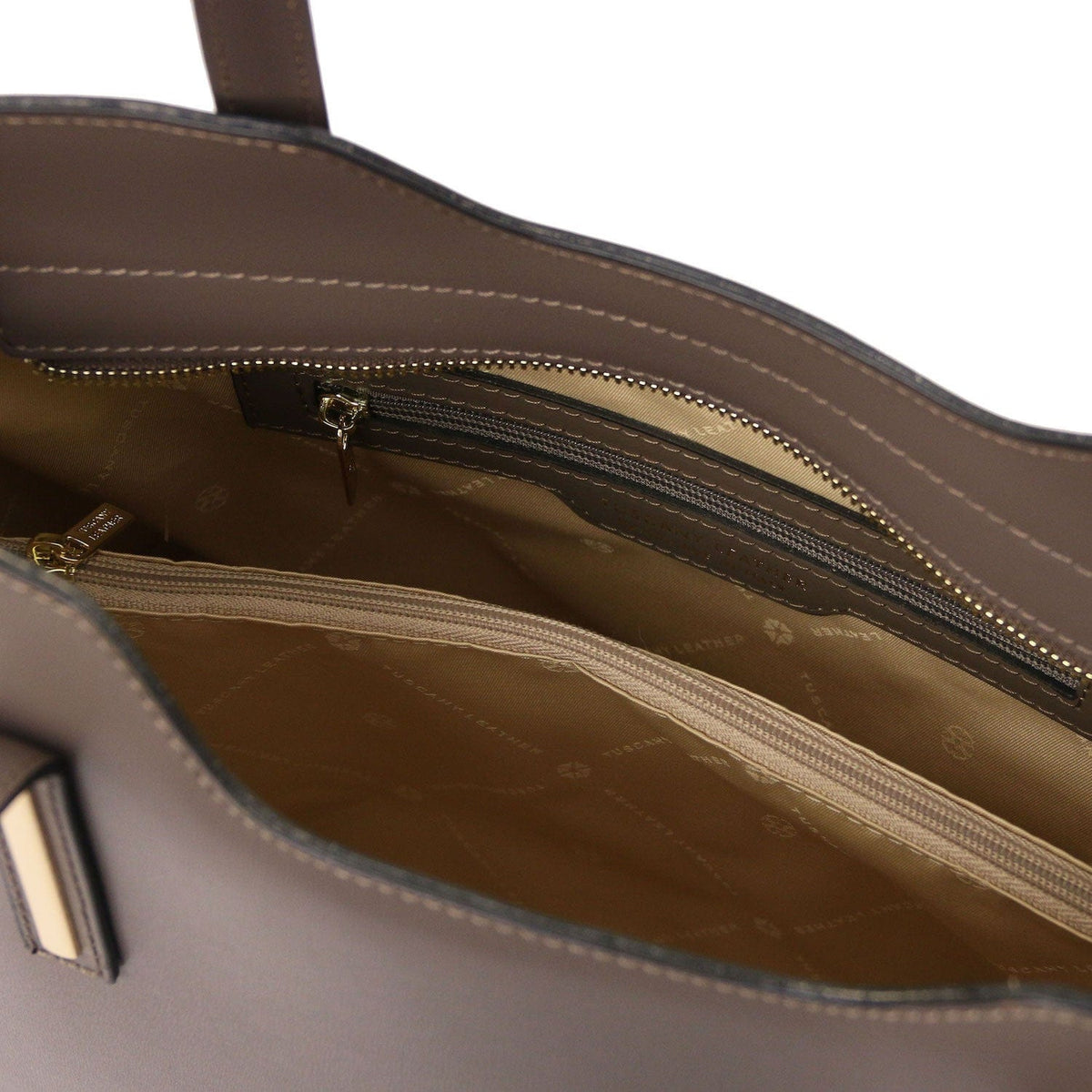 Leather shoulder bags Olimpia - Italian leather tote | TL141412 San Rocco Italia