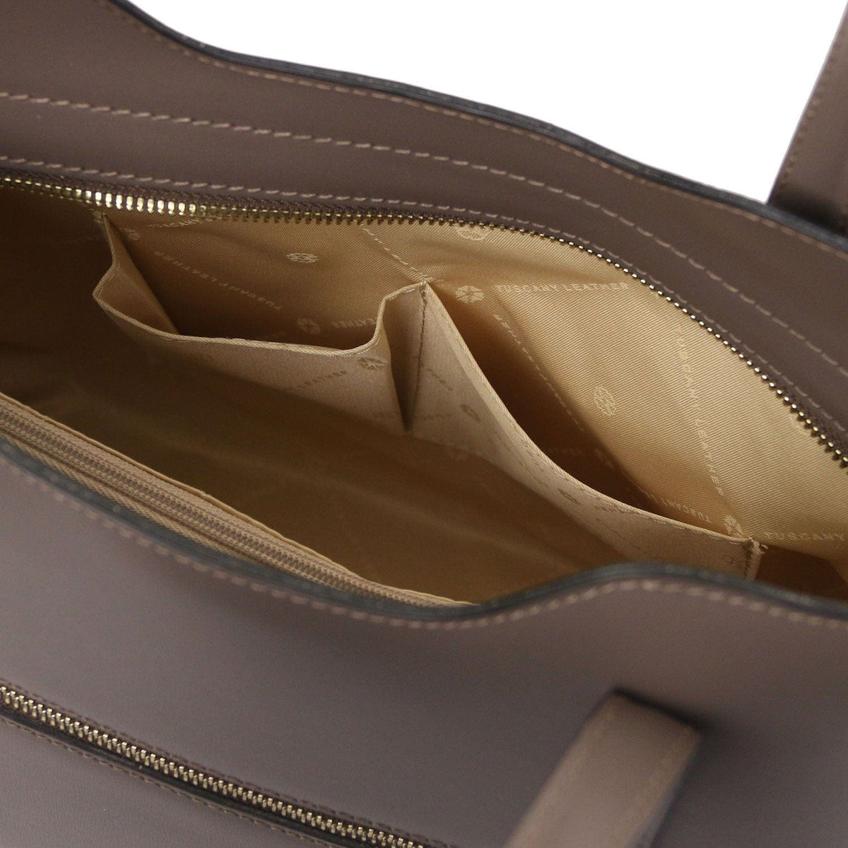 Leather shoulder bags Olimpia - Italian leather tote | TL141412 San Rocco Italia