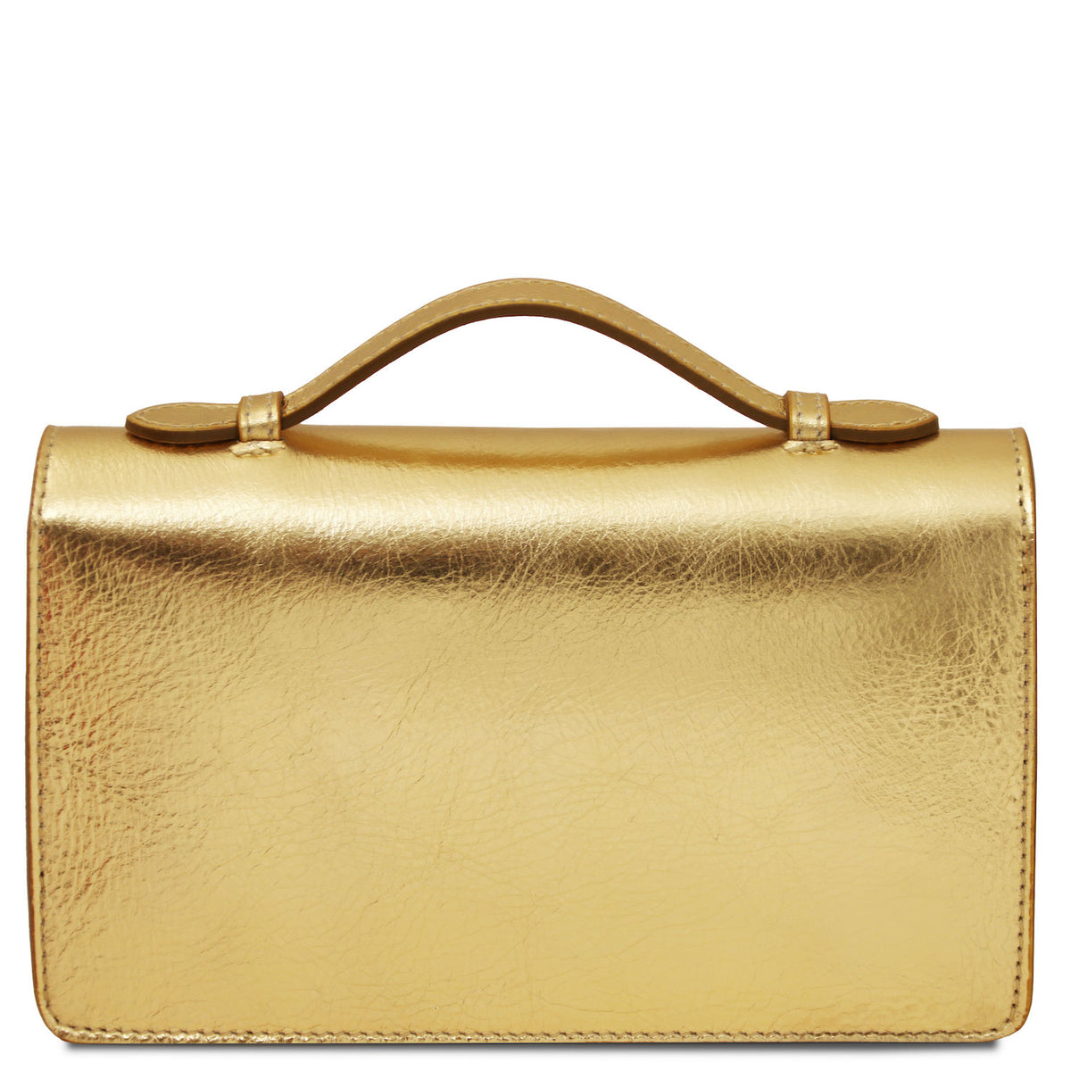 Leather handbags Opera - Metallic Leather With Chain Strap | TL142519 San Rocco Italia