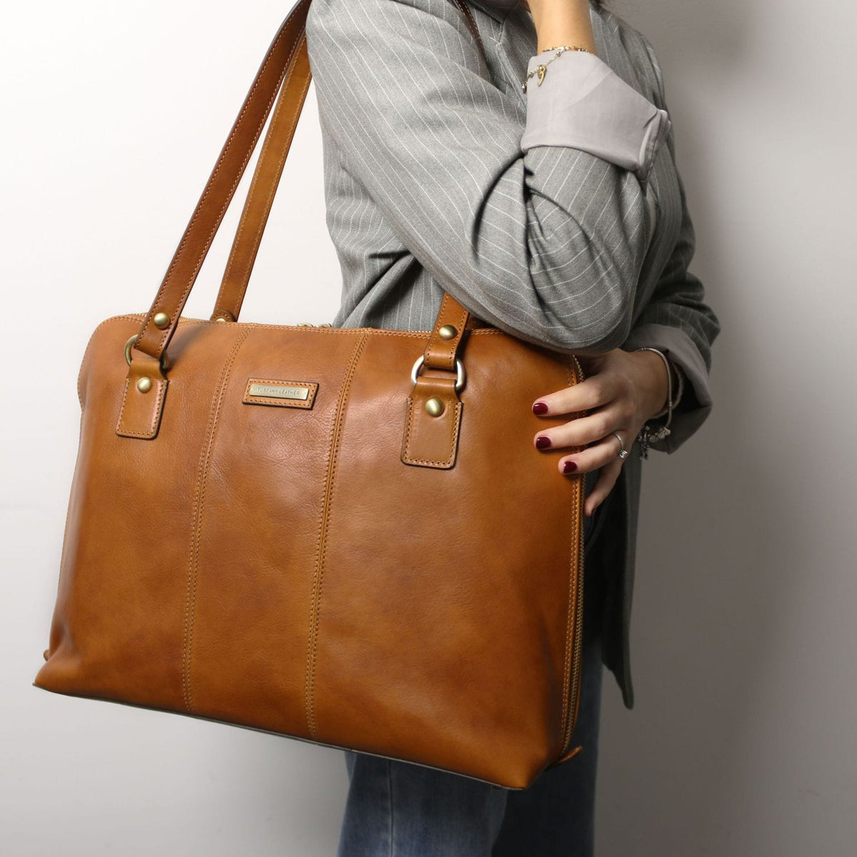 Leather briefcases Ravenna - Exclusive Women's Leather Business Bag in Mat Leather | TL142426 San Rocco Italia