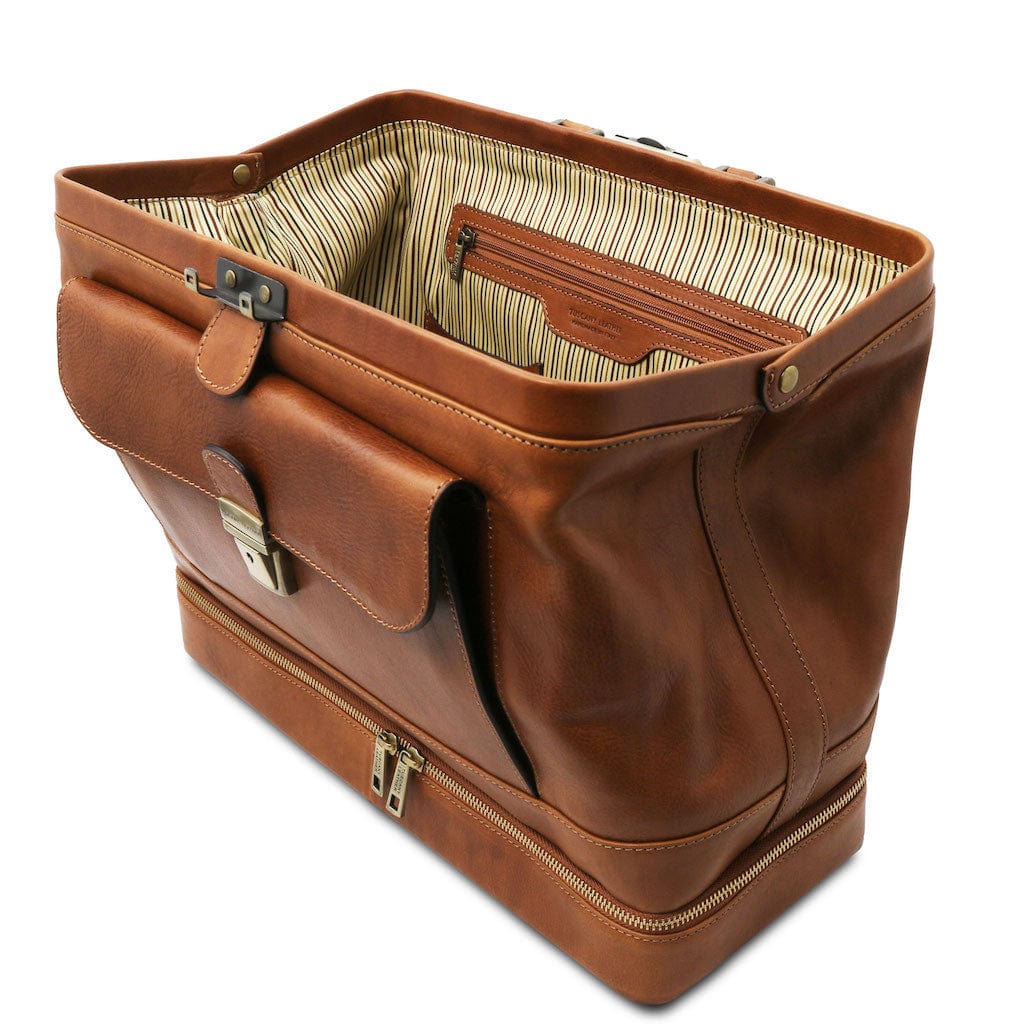 Sacs de médecin Giotto - Sac de médecin exclusif en cuir à double fond | TL142344 San Rocco Italia