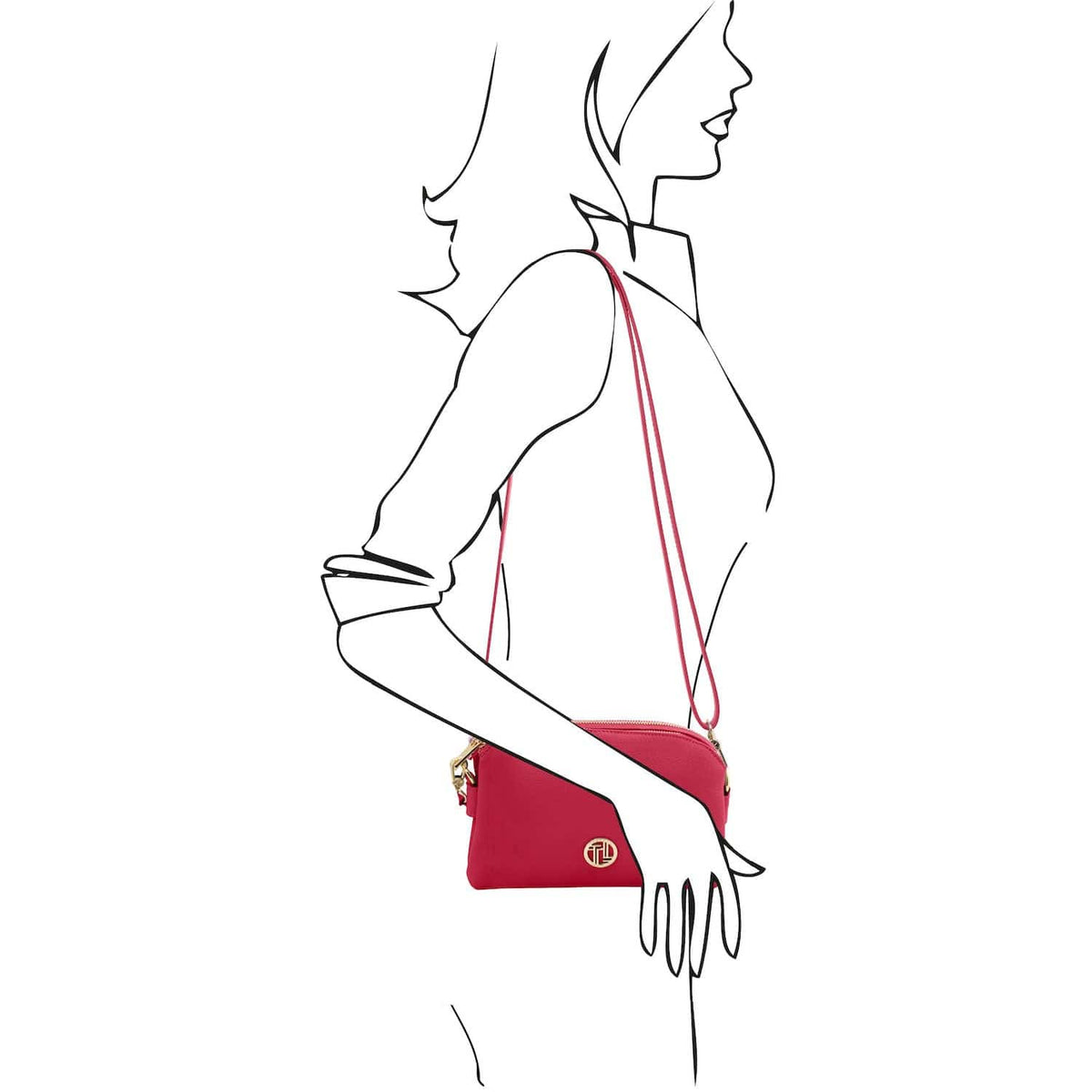 Lily - Soft leather shoulder bag | TL142375 - Premium Leather handbags - Shop now at San Rocco Italia