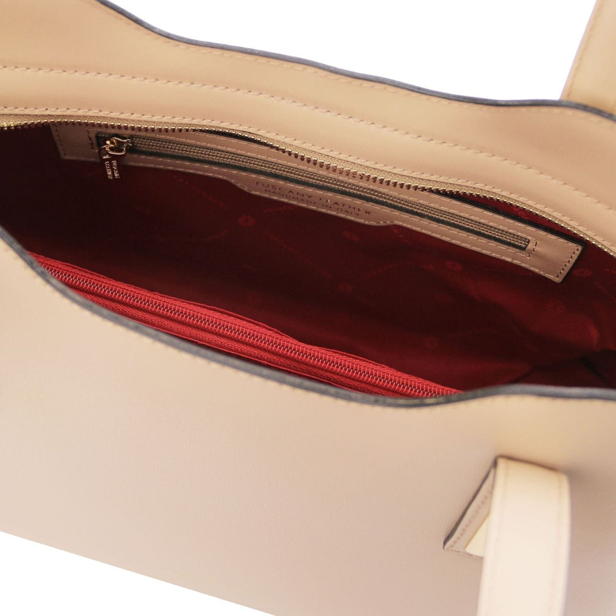 Leather shoulder bags Olimpia - Italian leather tote | TL141412 San Rocco Italia