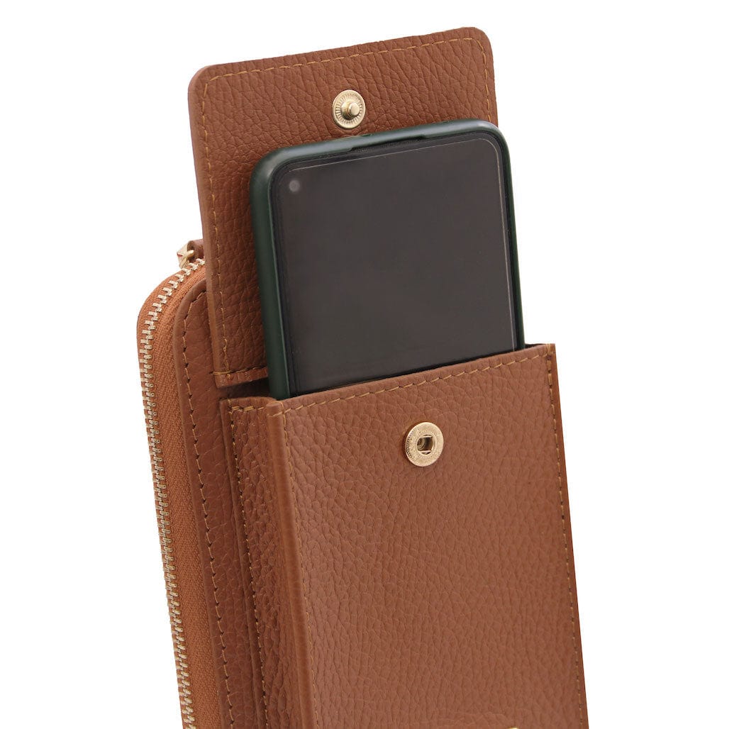 Borse a spalla in pelle TL Bag - Portafoglio in pelle con tracolla e vano telefono | TL142323 San Rocco Italia