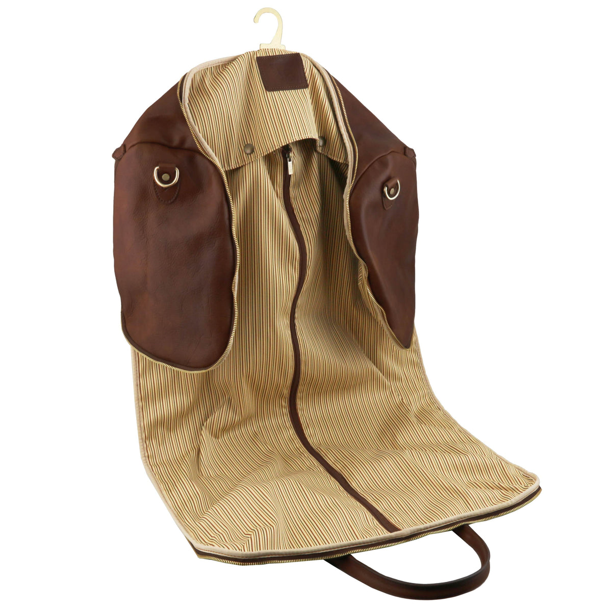 Leather Travel bags Antigua - Leather travel duffle/garment bag | TL142341 suiter bag San Rocco Italia