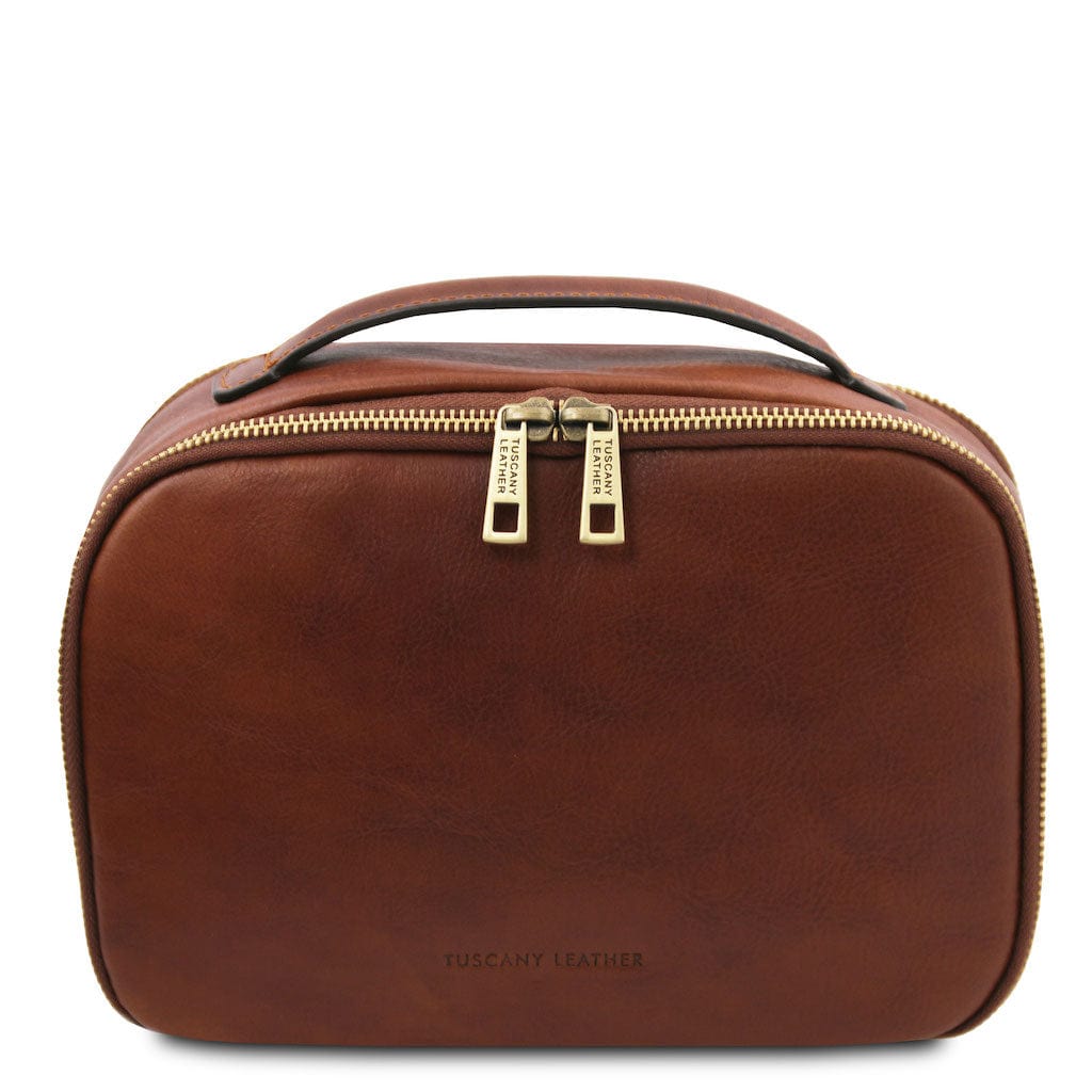 Accesorios de viaje de piel Marrón Marvin - Neceser de piel | TL142326 San Rocco Italia