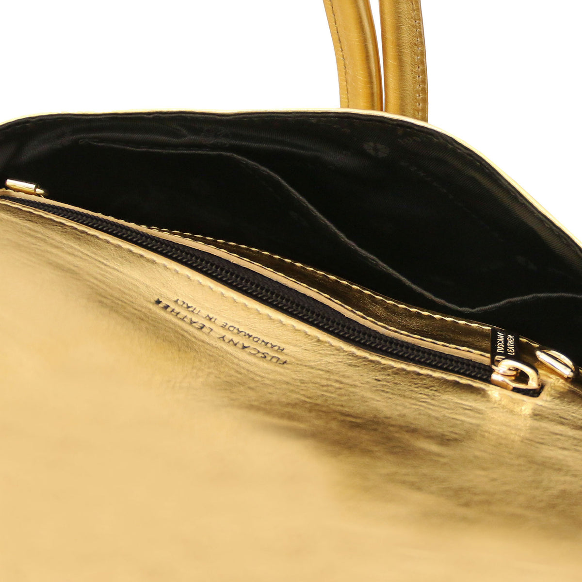 Leather handbags TL Bag - Metallic leather clutch | TL141993 San Rocco Italia