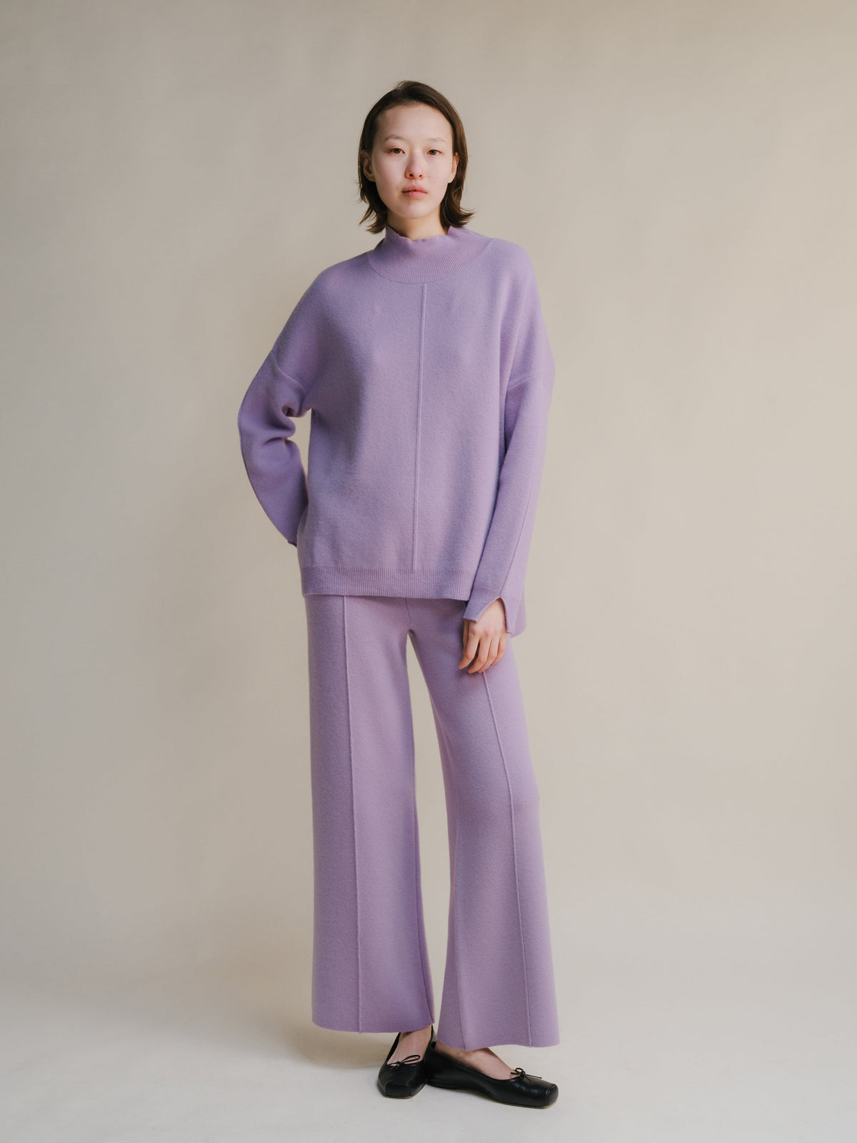 Strickmode Wool & Cashmere Mix Solid Maxi Turtleneck Sweater San Rocco Italia