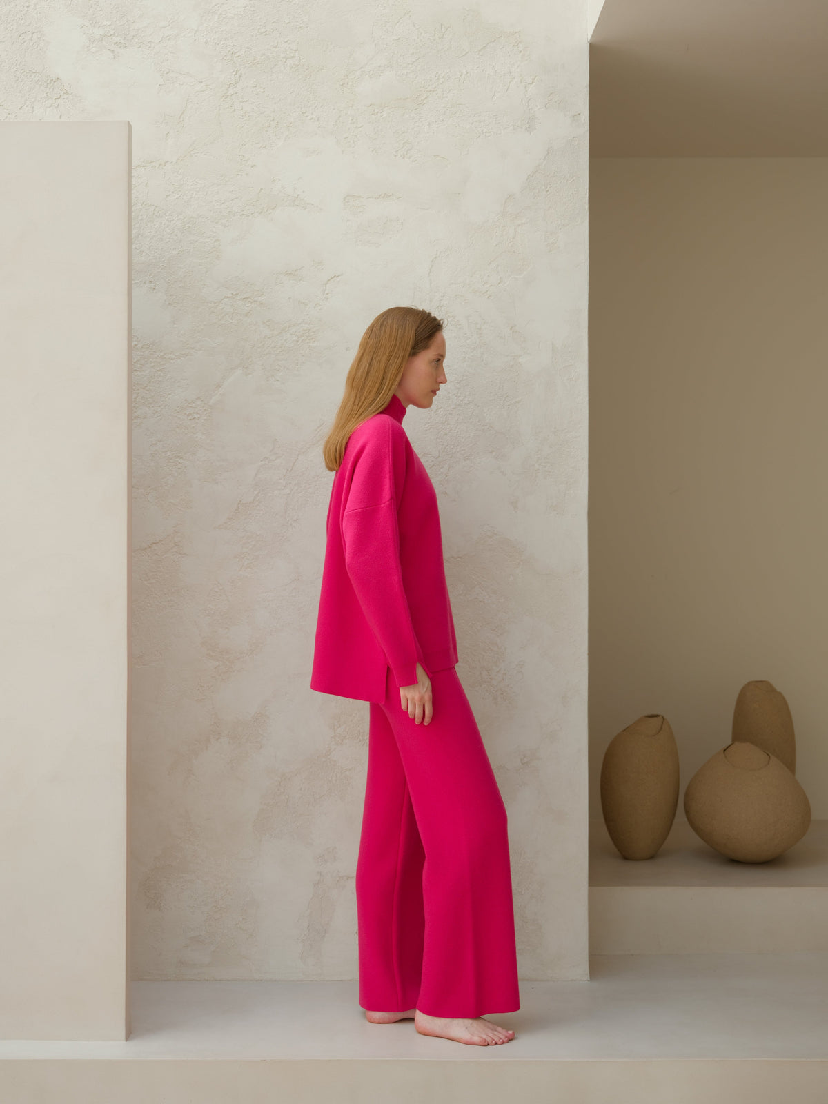 Strickmode Wool & Cashmere Mix Solid Maxi Turtleneck Sweater San Rocco Italia