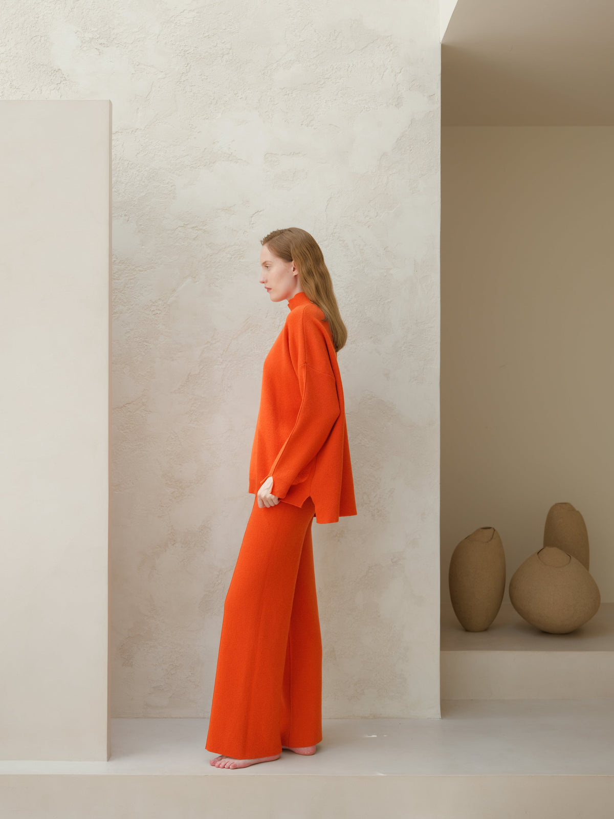 Strickmode Wool & Cashmere Mix Solid Maxi Turtleneck Sweater San Rocco Italia