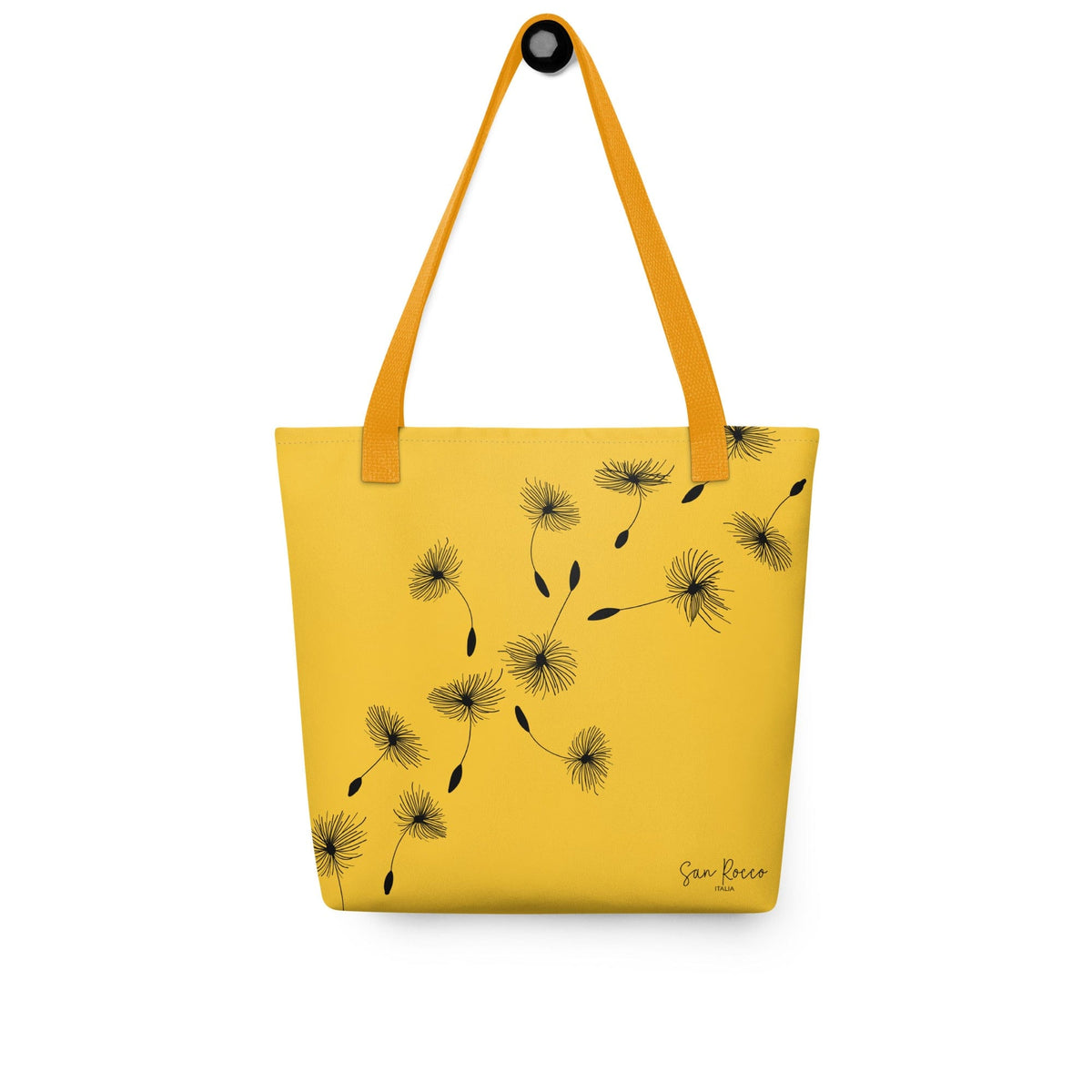 Accessoires - Handtaschen Gelbe Tote-Bag mit Löwenzahnmotiv San Rocco Italia