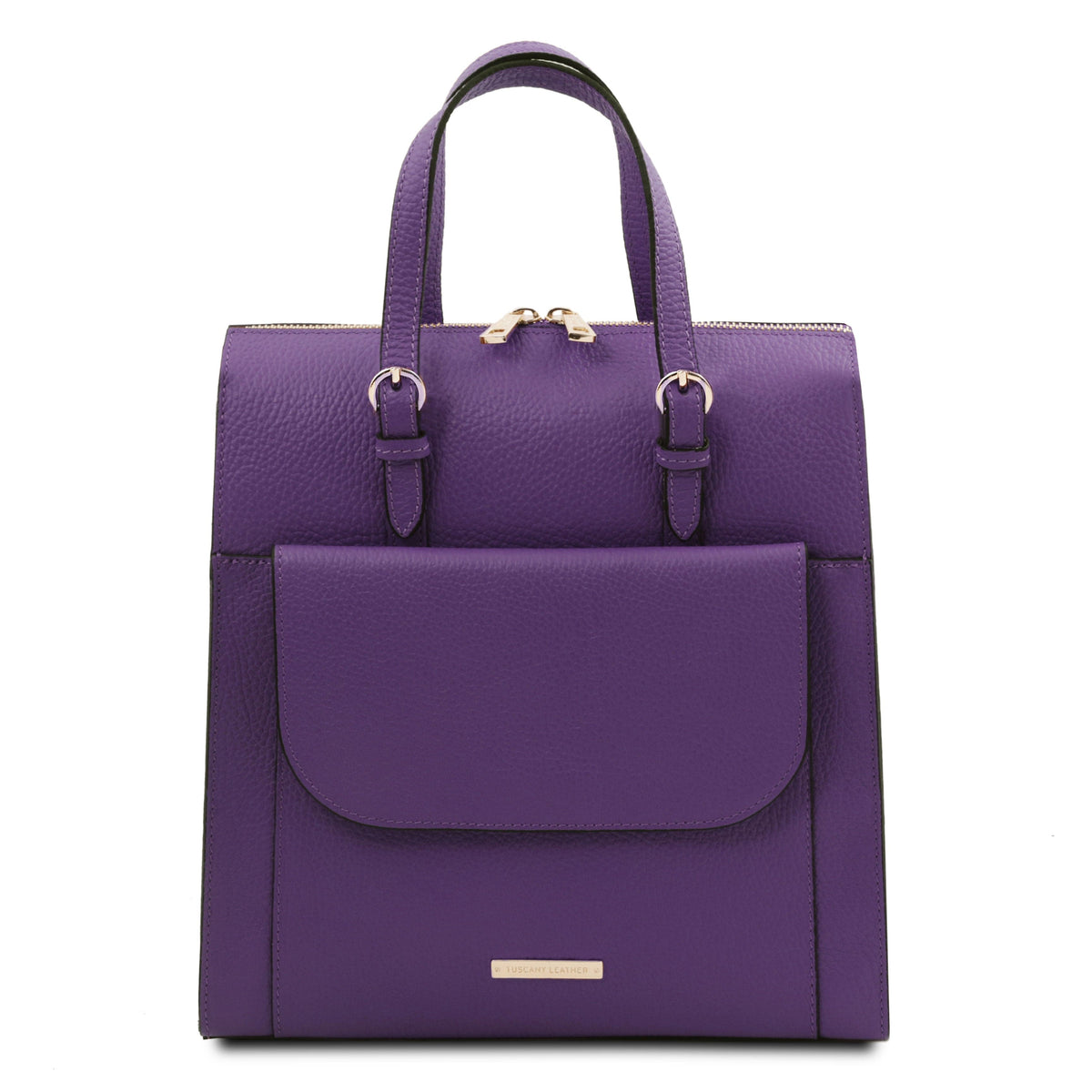 Damen-Lederrucksäcke Lila TL Bag - Verwandelbarer Rucksack aus italienischem Leder | TL142211 San Rocco Italia