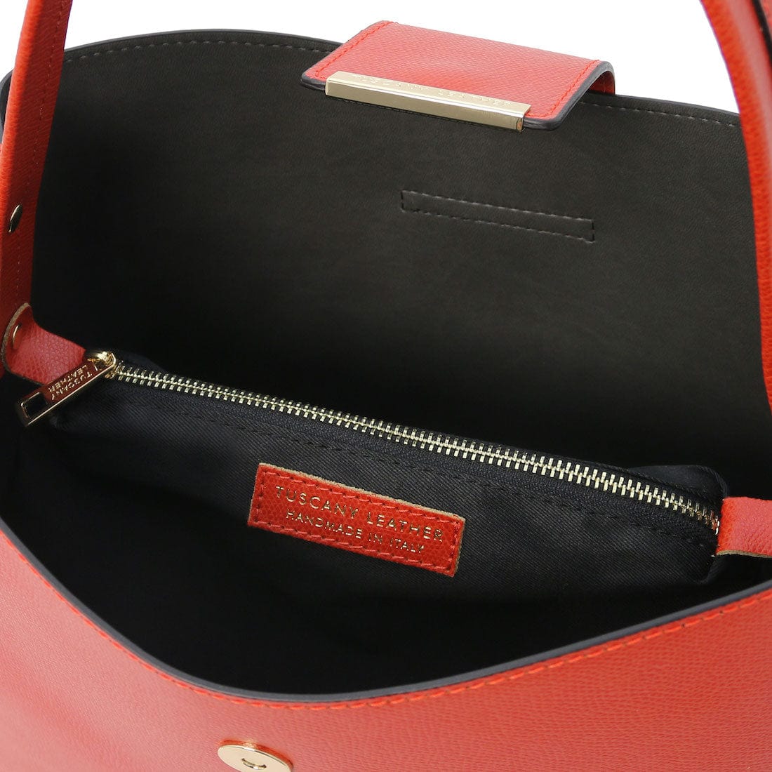 Leather handbags Clio - Palmellato leather bucket bag | TL141690 San Rocco Italia