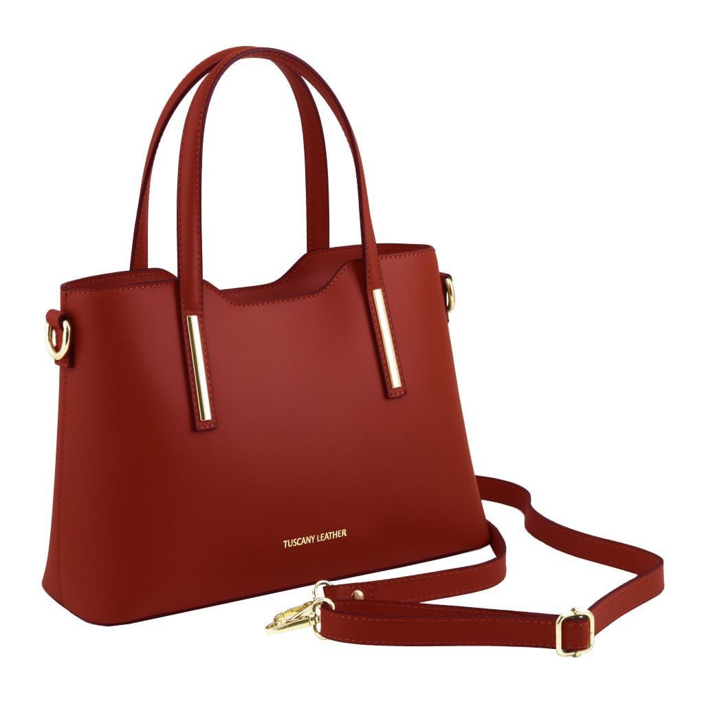Leather handbags Olimpia - Italian leather tote - Small size | TL141521 San Rocco Italia