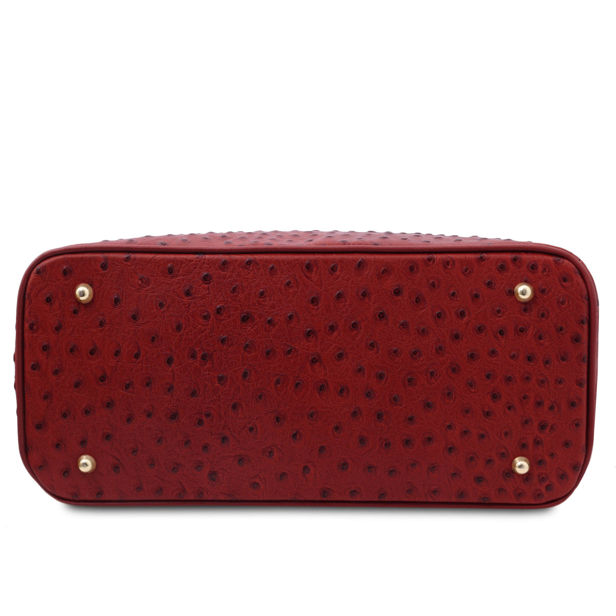 Leather handbags TL Bag - Handbag in ostrich-print leather | TL142120 San Rocco Italia