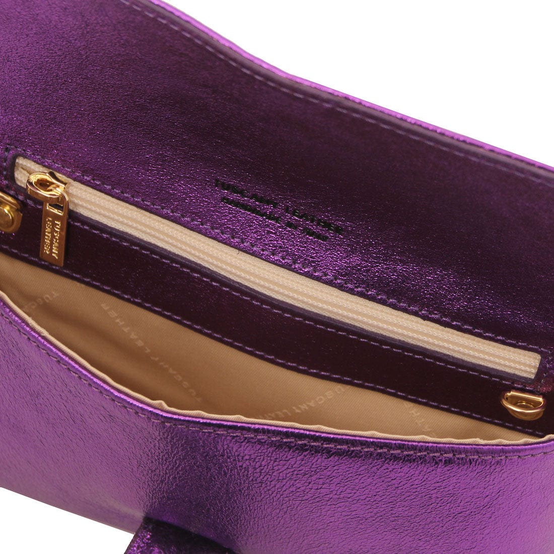 Leather handbags TL Bag - Metallic leather clutch | TL141993 San Rocco Italia