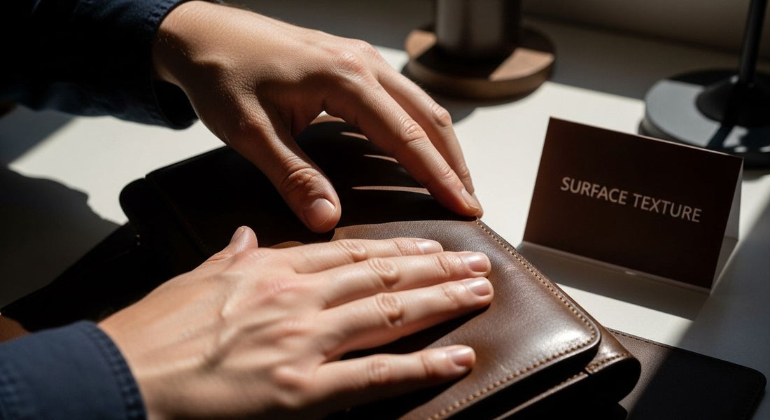 reconnaître la texture du cuir véritable