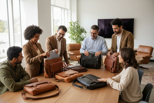 Leder-Messengertasche, professioneller Vergleich, Büro