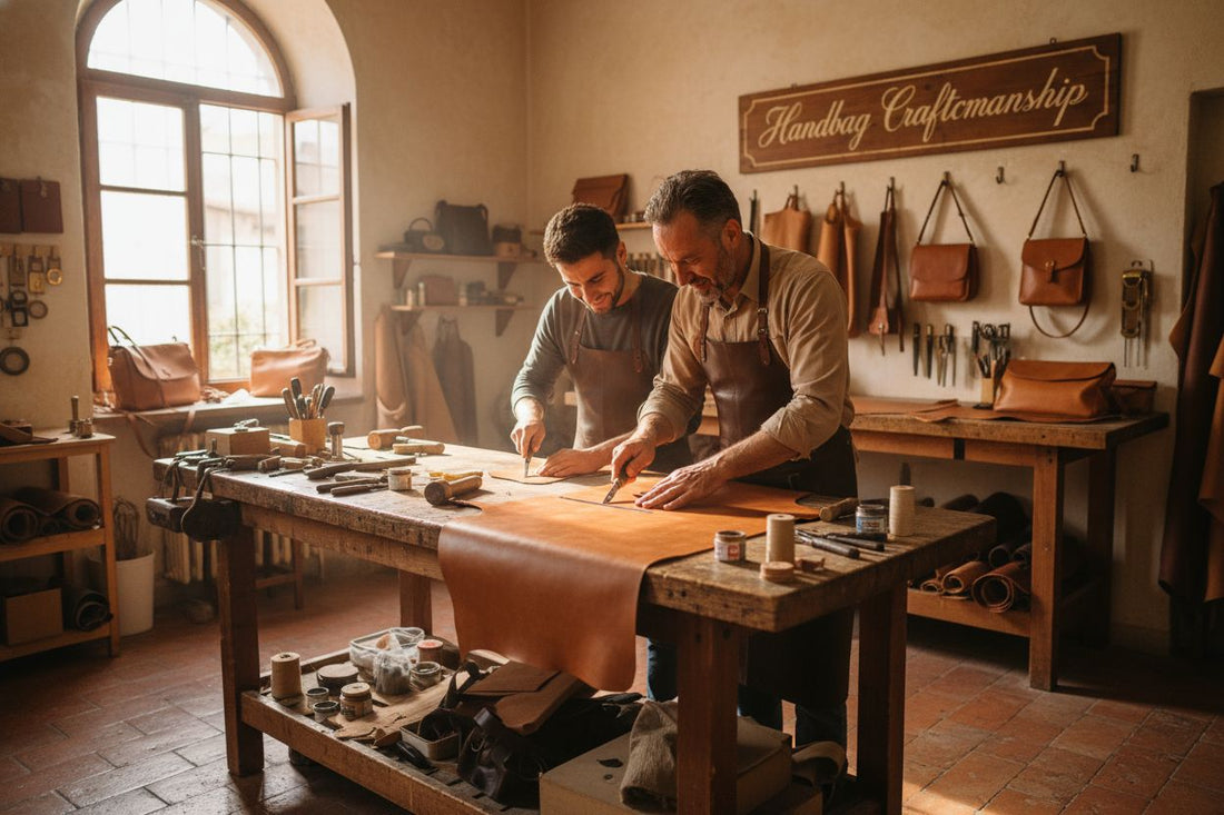atelier voor Italiaanse leren handtassen