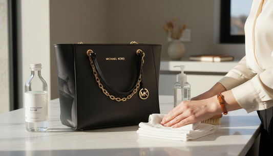 Reinigung einer Lederhandtasche