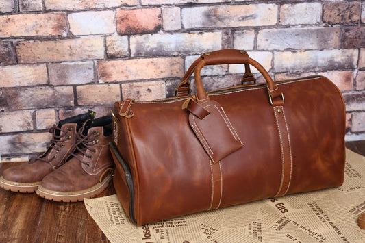 Elegante italienische Ledertaschen für Reisen mit Stil