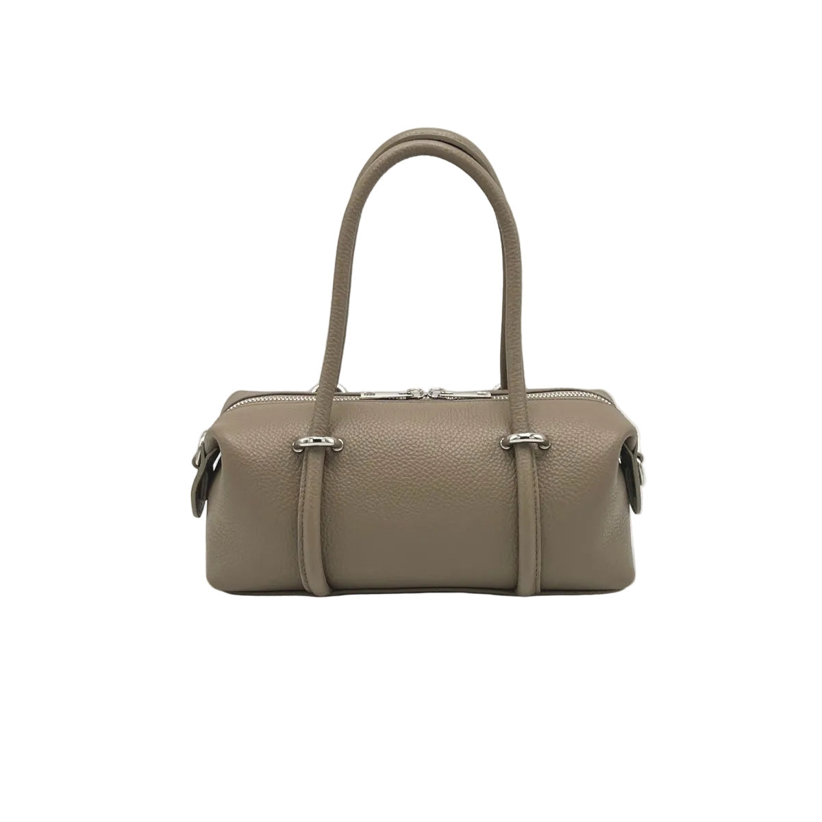 Bolso Boston Lucca Pequeño Este-Oeste en Piel Granulada