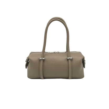 Bolso Boston Lucca Pequeño Este-Oeste en Piel Granulada