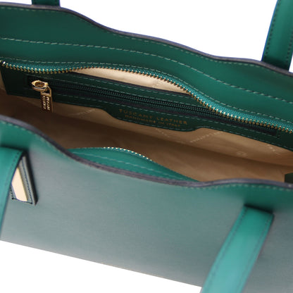 Olimpia - Italian leather tote - Medium size